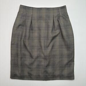 Vintage 1990’s Christy Girl Career Girl Plaid Pencil Skirt